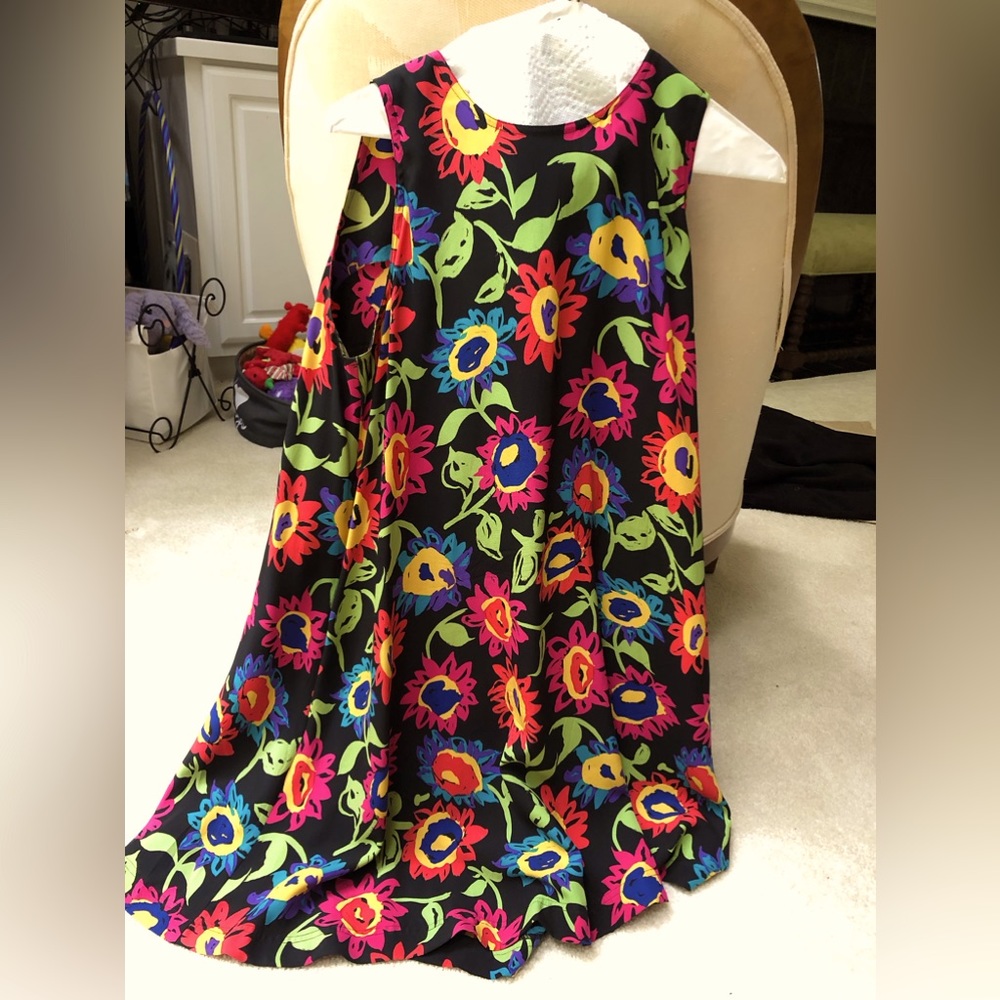 Emanuel Ungaro Vintage Silk Swing Dress